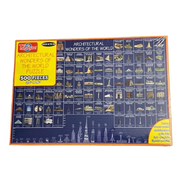 T.S. Shure Schematics of the World Architecture Pictorial Poster puzzle new - Picture 5 of 9
